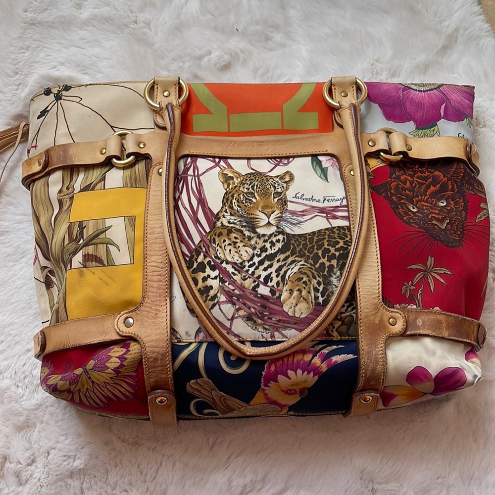Salvatore Ferragamo Jungle Cheeta Print